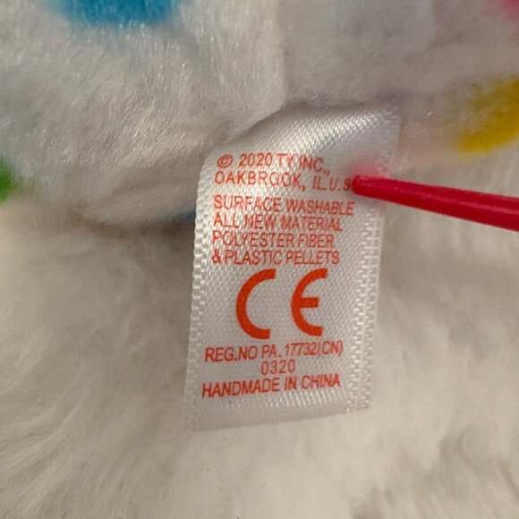 Harmonie TY Beanie Boos Unicorn Polka Dot Plush Stuffie 2020 (SKU: 274TO) - Picture 10 of 12